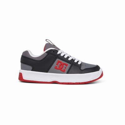 DC Lynx Zero Kid's Red/Grey/Black Skate Shoes Australia Sale FNQ-543